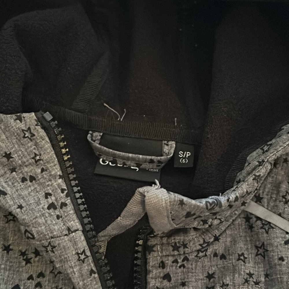Gray Kids Hooded Jacket with Pink Accents - Picture 4 of 6